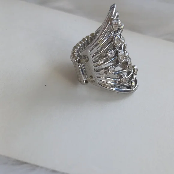 Paparazzi Silver Ring with Dazzling Accents - Picture 2 of 10